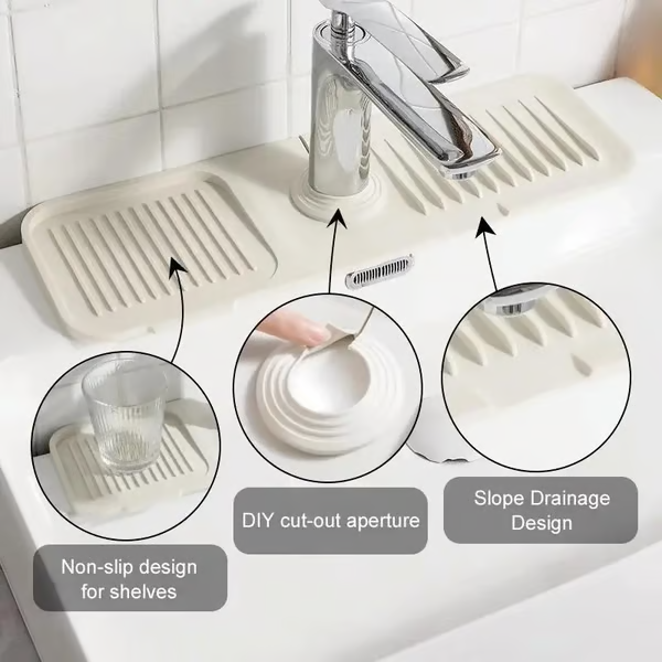 🔥🔥BUY 1 GET 1 FREE🔥🔥Faucet Guard & Draining Mat