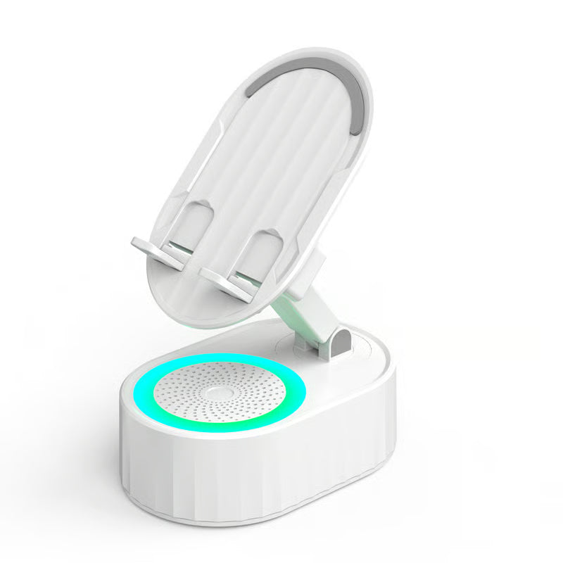 ⚡Flash Sale: 70% Off🔥2025 Upgraded Cell Phone Stand with Induction Speaker/Power Bank/Atmosphere Light