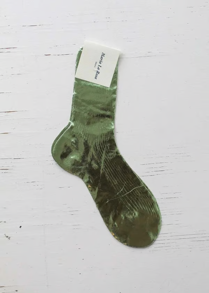 Hot Sale 49% OFF - Metallic Silk Sock