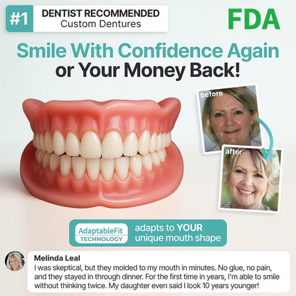 Cheeroll®Custom-Fit Dentures ⏰ ENDS TODAY • 70% OFF | Smile with Confidence