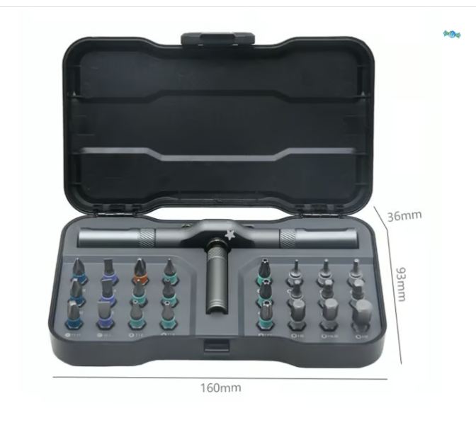 🔥🔥24 in 1 DlY Screwdriver Set Magnetic Compact and Portable Ratchet Screwdriver