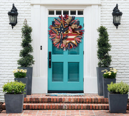 🌟Rustic Patriotic Stars Wreath