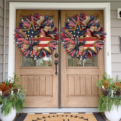 🌟Rustic Patriotic Stars Wreath