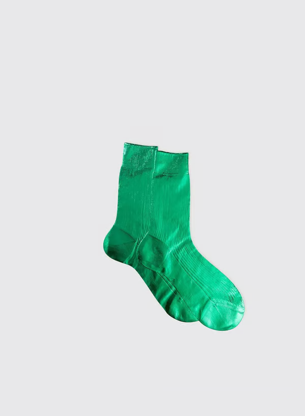 Hot Sale 49% OFF - Metallic Silk Sock
